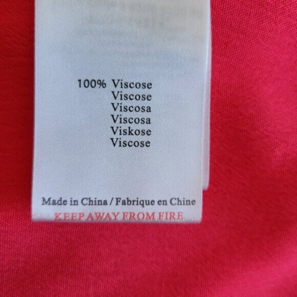 V-Neck Cross Over Side Tie Crinkle Blouse ESQUALO Sz 14 + - Picture 8 of 8